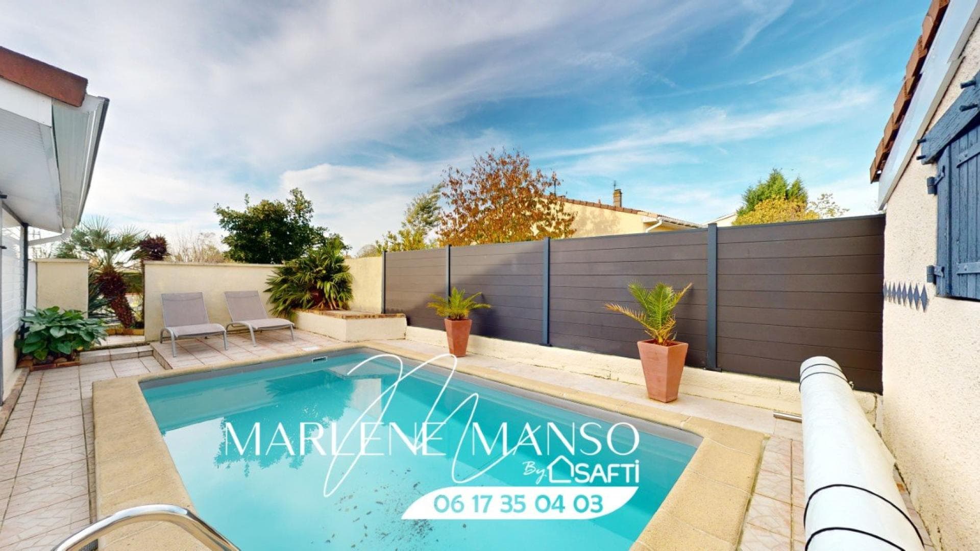 Maison T5 avec piscine, garages et cave