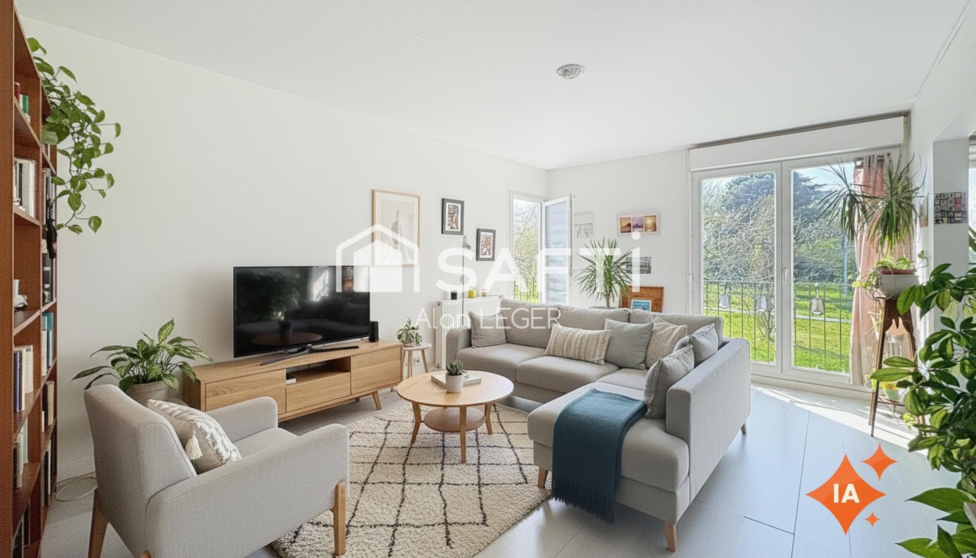 Super appartement traversant et verdoyant