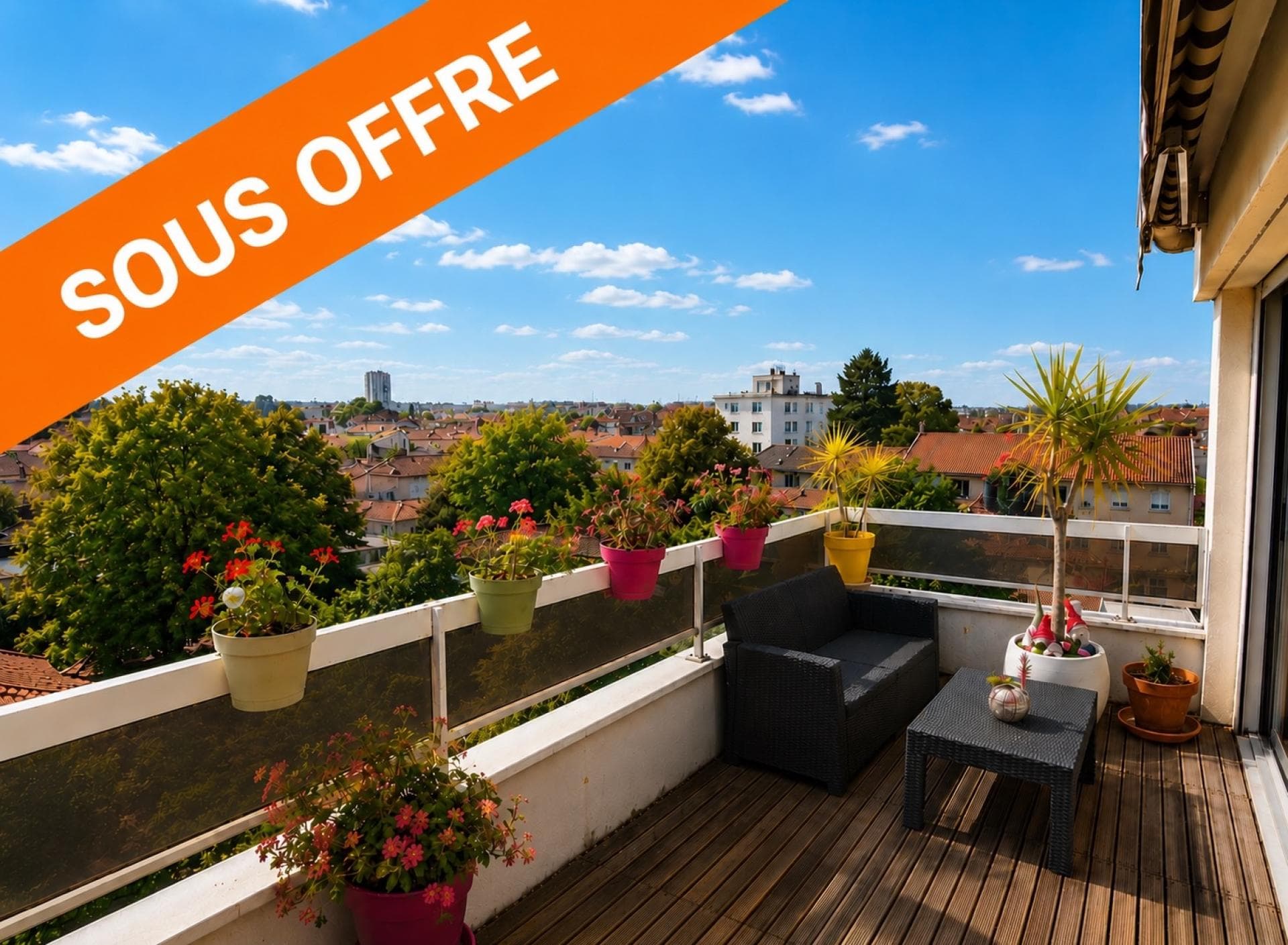Dernier étage, terrasse et lumière : une adresse rare au cœur du Bouscat