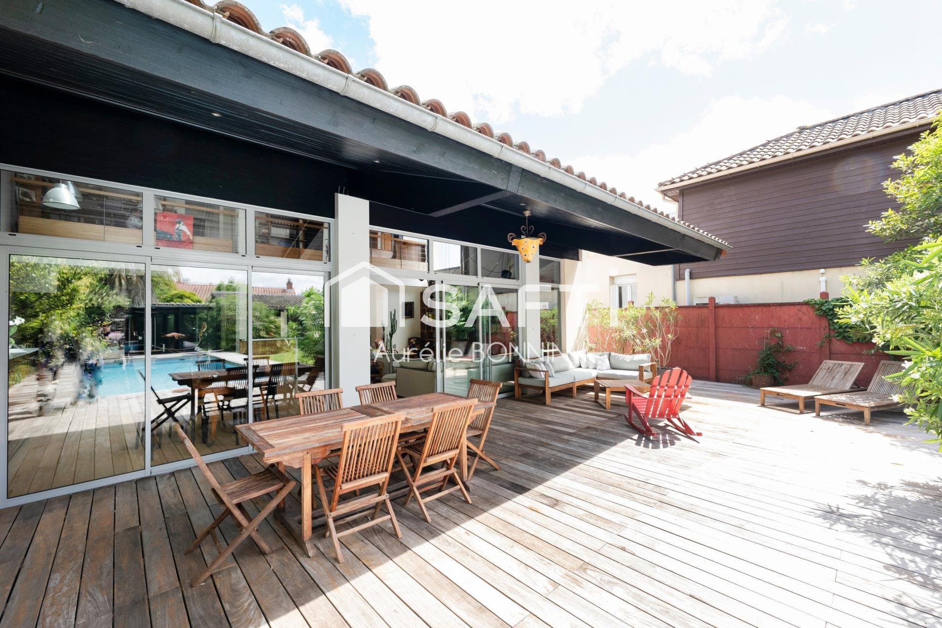 Talence forum superbe villa d'architecte de 307m² avec garage, piscine et dépendance aménagée — photo 8