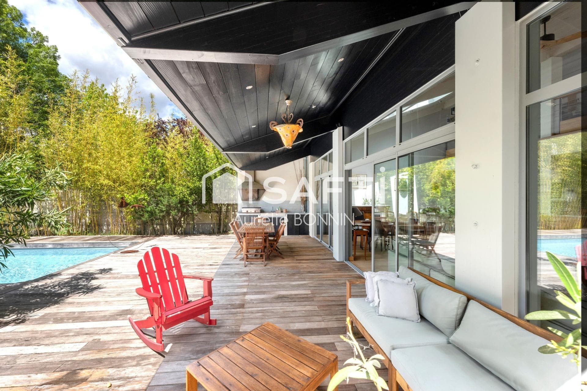 Talence forum superbe villa d'architecte de 307m² avec garage, piscine et dépendance aménagée — photo 9