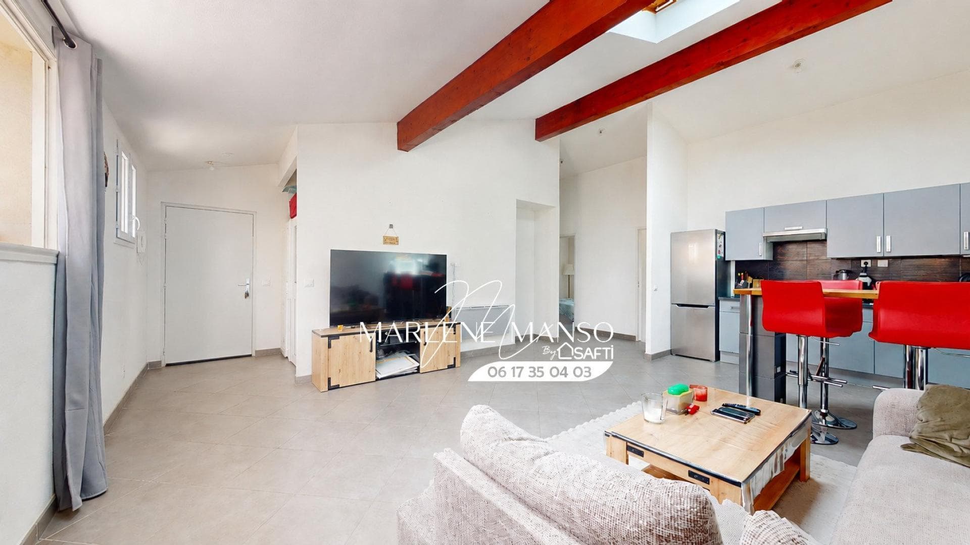 T3 lumineux de 73 m² avec 2 places