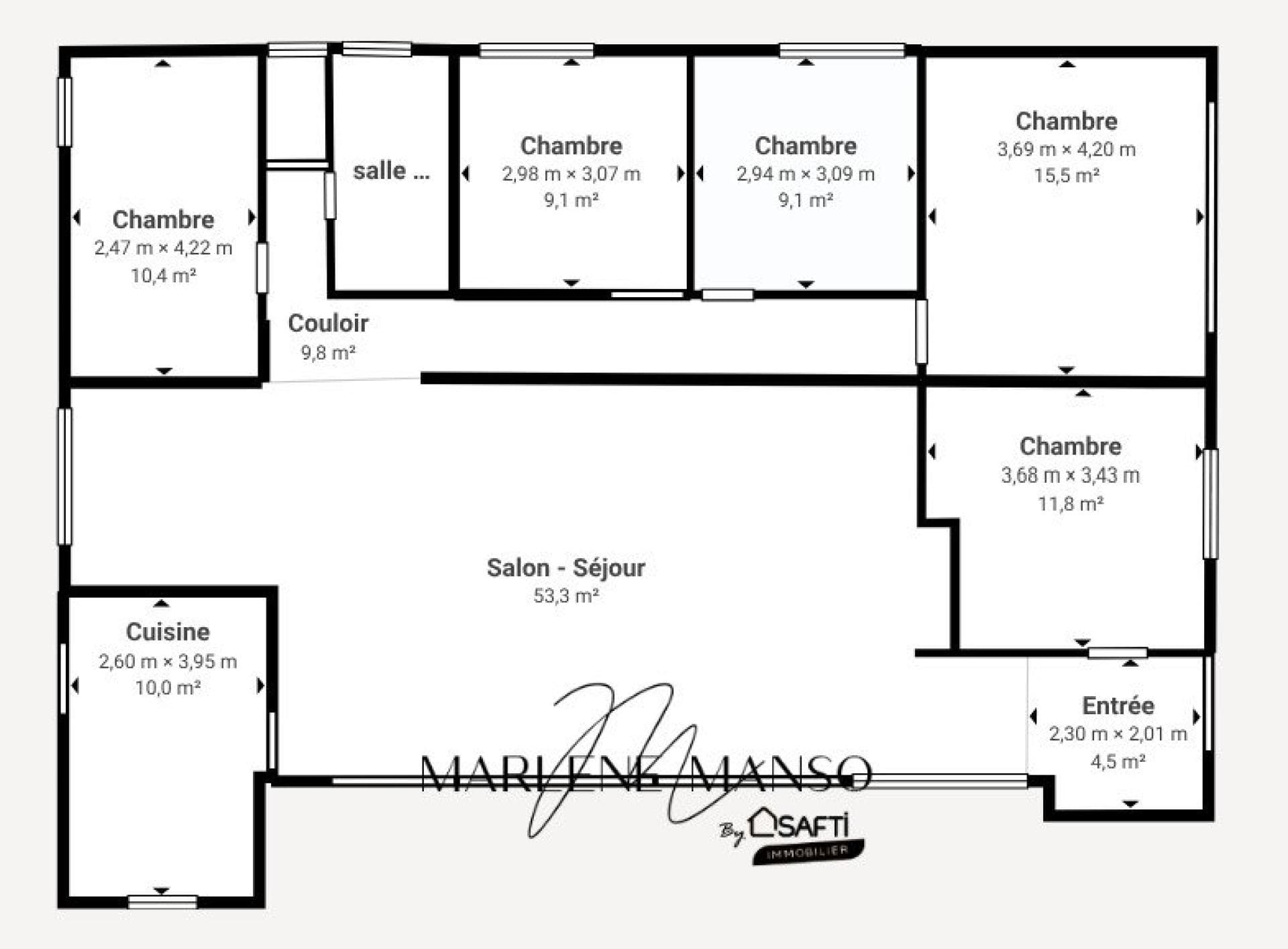 Proche tram 153 m² avec jardin, garage et sous-sol — photo 3